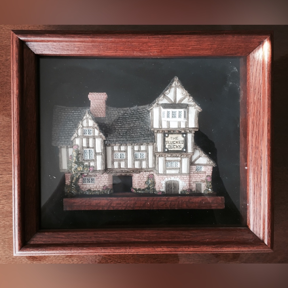 The Plucked Ducks Shadowbox by David Winter